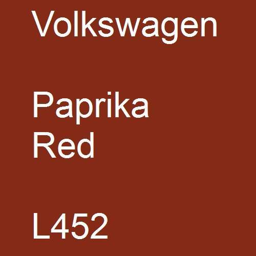 Volkswagen, Paprika Red, L452.